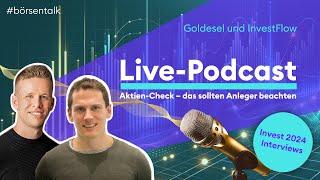 Podcast Live @goldeseltradinginvesting  x @investflow1988– Aktientalk  Invest 2024