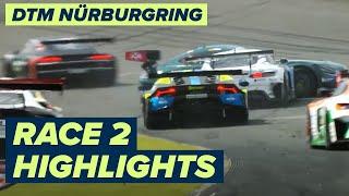 Albon wins chaotic race  DTM Nürburgring 2021 Race 2  Highlights