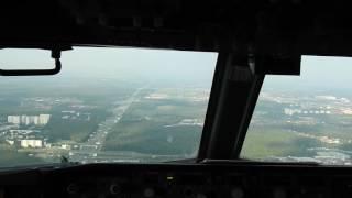 A Pilots Eye.Boeing 737-800 landing at Vnukovo