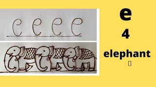 Simple & attractive elephant mehndi design easiest way to make elephant design.