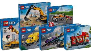 All LEGO City Great Vehicles sets summer 2024 CompilationCollection Speed Build