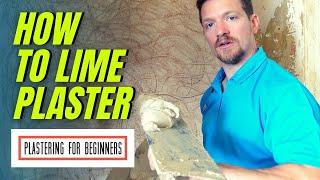 How To Lime Plaster A Wall FOR BEGINNERS  Full Process START TO FINISH