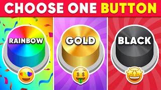 Choose One Button Rainbow Gold or Black Edition ⭐️ Quiz Shiba