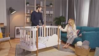 Обзор детской кроватки-трансформера Happy Baby Mommy Lux  Mothercare Russia