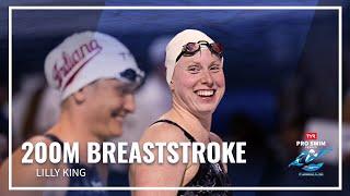 Lilly King Untouchable in 200M Breaststroke  TYR Pro Swim Series Fort Lauderdale