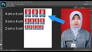 Cara membuat Pas foto ukuran 4x63x4 dan 2x3 di photoshop  photoshop tutorial #10