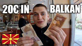 What does 20€ get you in Skopje North Macedonia ?  Balkan Travel Day 3