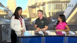 Gold medalist shares how discus thrower Valarie Allmans wins shine light on the sport