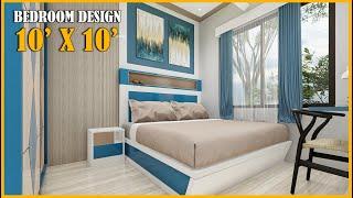 Bedroom Interior Design  10 x 10 feet  #bedroomdesign #interiordesign #bedroom #bedroomdecor