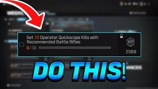 *EASY* Get 30 Quickscope Kills With Recommended Battle Rifles In MW3