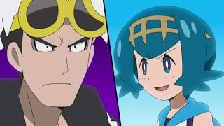 Lana vs Guzma Pokemon Sun and Moon Episode 134 English Dub
