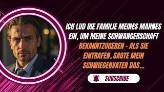 Ich lud die Familie meines Mannes ein um meine Schwangerschaft bekanntzugeben – als...