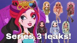 LIZZIE REACTS TO RAINBOW HIGH SERIES 3 DOLL LEAKS  Rainbow High 2021 NEWS