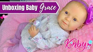 Lets Unbox Kinby Doll Baby Grace Reviewing Her Details + New Outfit & Feeding.