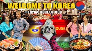 Indians Try Korean food   Ramen Gimbap sushi…#vlog #trending #viral #food