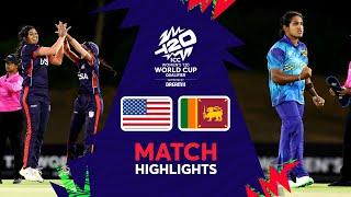 USA v Sri Lanka  Match Highlights  Women’s T20WC Qualifier 2024