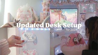 2024 cute desk setup gaming setup makeover   Pinterest inspired Ikea minimalist + PC upgrade