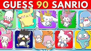 Guess the 90 Sanrio Characters  Sanrio Character Quiz