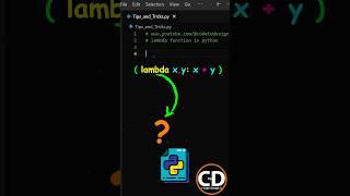 What is lambda function in Python? #python #programming #coding