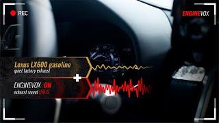 Electronic active sound exhaust system Lexus LX600 gasoline #ENGINEVOX