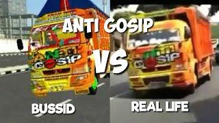 TRUCK OLENG ANTI GOSIP  BUSSID VS REAL LIFE