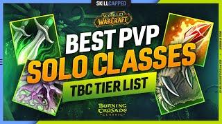 BEST SOLO CLASSES for PvP TBC TIER LIST  World PvP Battlegrounds Duels
