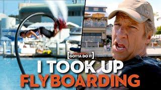 Mike Rowe Attempts Flyboarding and it Goes as Youd Expect  Somebodys Gotta Do It