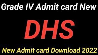 DHS Grade 4 Exam New Date 2022