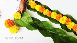 how to tie betel leaf garland  வெற்றிலை மாலை கட்டுவது எப்படி?  vetrilai garland making at home