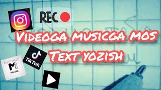 Videoga TEXT yozish  Videoga qoshiq bilan mos keluvchi yozuvlar yozish @Davlat_Bro