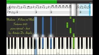 Madame - Il Bene nel Male  Sanremo 2023  piano tutorial + sheet by Antonio De Angelis