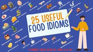 25 Useful Food Idioms Food idioms in English Improve Your English Vocabulary