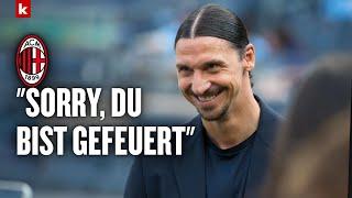 Zlatan nimmt Reporterin hops und sorgt für große Lacher  AC Mailand