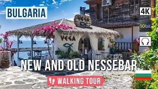 Bulgaria Nessebar Walking Tour of the New and Old Town. Walking the Timeless City 4К 10bit  2024