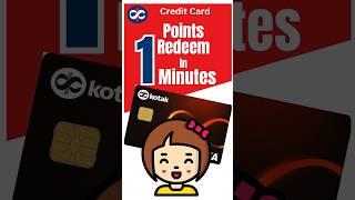 Points Redeem in 1 minutes - Kotak Credit Card #shorts