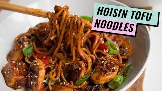 Hoisin Tofu Noodle Stir Fry  VEGAN