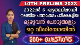 Important Previous Questions For Tenth Prelims 2023Tenth Prelims 2023