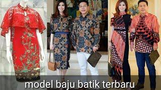 MODEL BAJU BATIK ALA IBU IBUK PEJABAT.