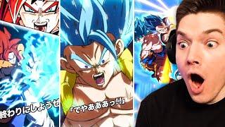 LR SSG GokuVegetaGogeta & LR SSJ4 Gogeta Super AttacksIntrosActives REACTION on Dokkan Battle