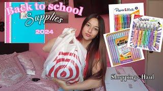 BACK TO SCHOOL supply shopping at TARGET + HAUL 2024️