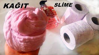 PEÇETE VE SIVISABUN İLE SLİME YAPIMITUTKALSIZBORAKSIZ          NAPKIN AND LIQUID SOAP MAKING SLIME