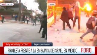 Rioters Set Israeli Embassy On Fire In Mexico City