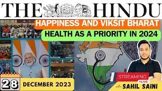 The Hindu Newspaper Analysis  28 December 2023  Daily Current Affairs Analysis UPSC IAS