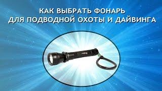 Как выбрать подводный фонарь для подводной охоты и дайвинга