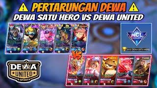 Pertarungan DEWA  Dewa Satu Hero Vs Dewa United Esports 