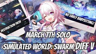 Solo March 7th destroyed Swarm Disaster Difficulty V - No early babysitting - Honkai Star Rail