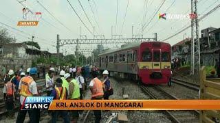 KRL Anjlok di Stasiun Manggarai