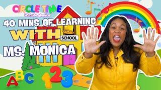 Kids Songs  Learning with Ms. Monica  ABC Song + More Childrens Songs  Toddler Lessons