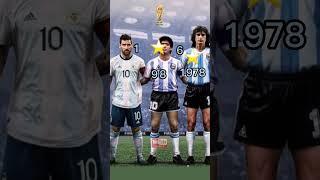 Congratulation   ⭐️⭐️⭐️  Mario Kempes 1978  Diego Maradona 1986  Lionel Messi 2022  #shorts