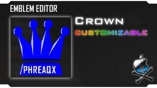 Black Ops 2 - Customizable Crown suggested emblem Emblem Tutorial